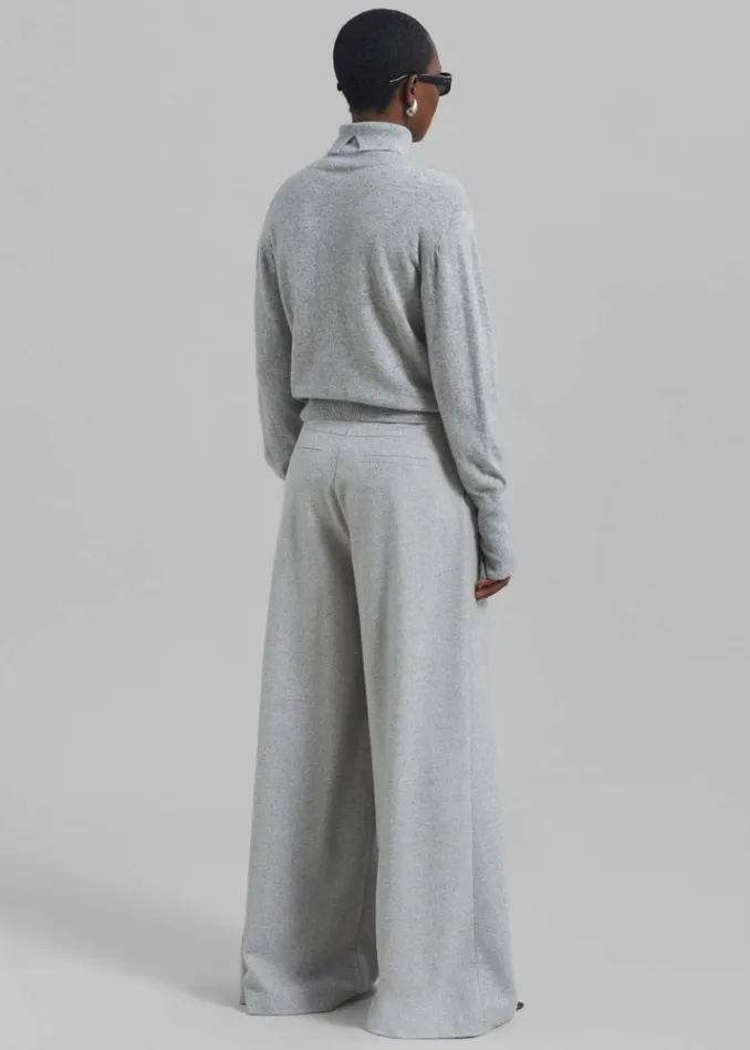 Women The Frankie Shop The Garment Trento Pants 8211 Heather Grey Herringbone Heather Grey Herringbone