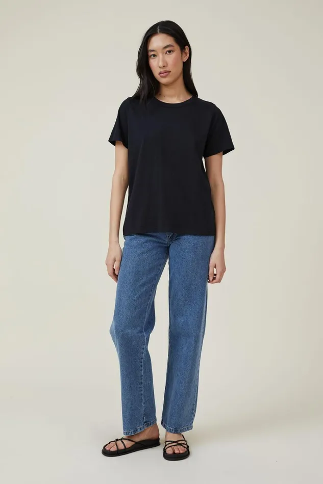 Women Tops Cotton On The Classic Organic Tee Black Women Tops Cotton On The Classic Organic Tee Black