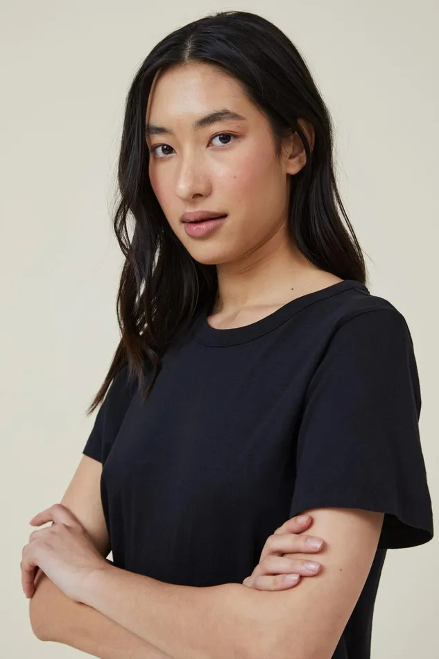 Women Tops Cotton On The Classic Organic Tee Black Women Tops Cotton On The Classic Organic Tee Black