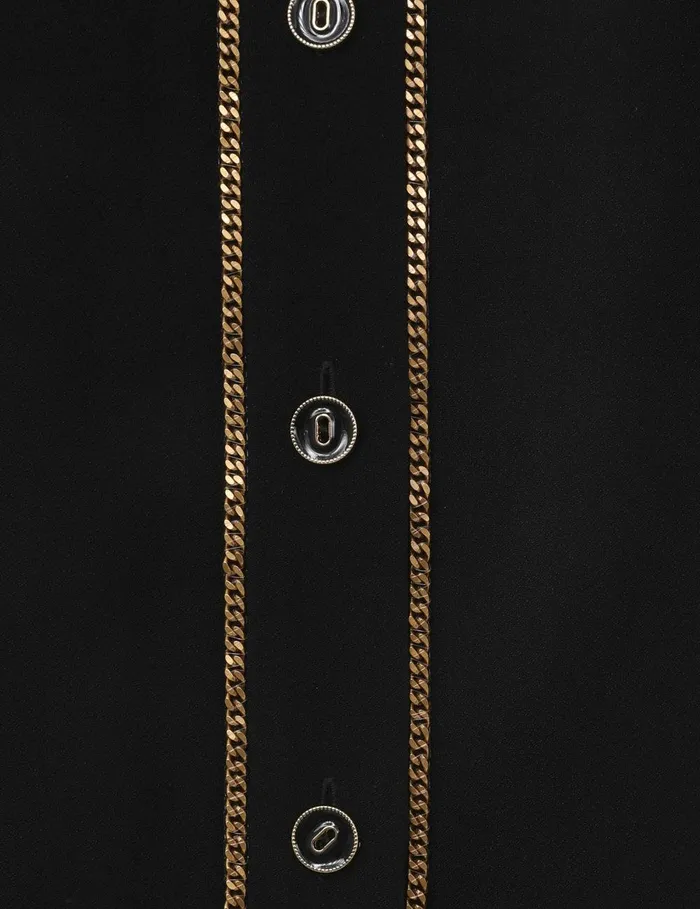 Women Tops Zimmermann Chain Blouse Black