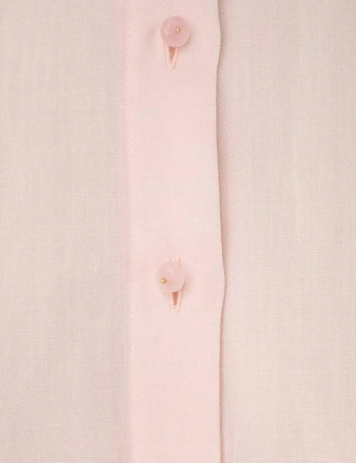 Women Tops Zimmermann Crush Oversized Shirt Pink
