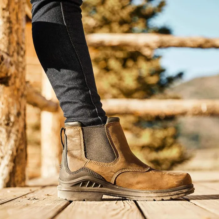 Women Western Boots Ariat Barnyard Twin Gore II Waterproof Boot Antique Brown Women Western Boots Ariat Barnyard Twin Gore II Waterproof Boot Antique Brown