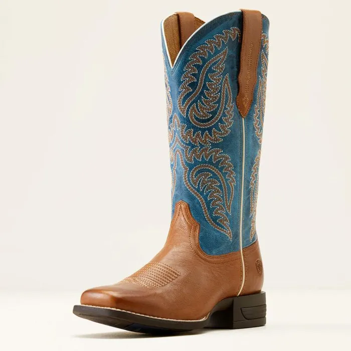 Women Western Boots Ariat Cattle Caite Stretchfit Western Boot Roasted Peanutregatta Blue Women Western Boots Ariat Cattle Caite Stretchfit Western Boot Roasted Peanutregatta Blue