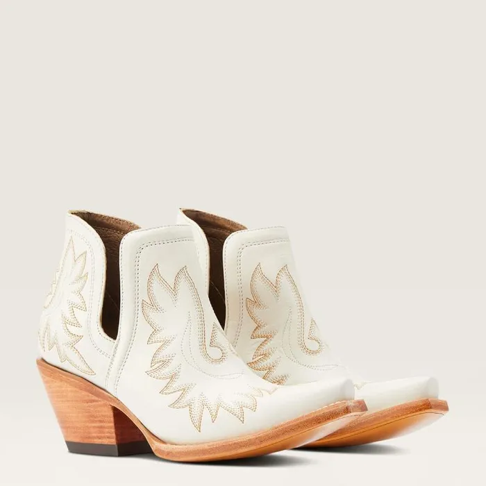 Women Western Boots Ariat Dixon Bootie Blanco Women Western Boots Ariat Dixon Bootie Blanco