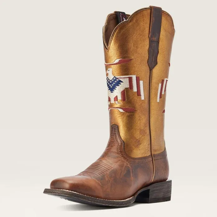 Women Western Boots Ariat Frontier Thunderbird Chimayo Western Boot Fiery Tan Women Western Boots Ariat Frontier Thunderbird Chimayo Western Boot Fiery Tan