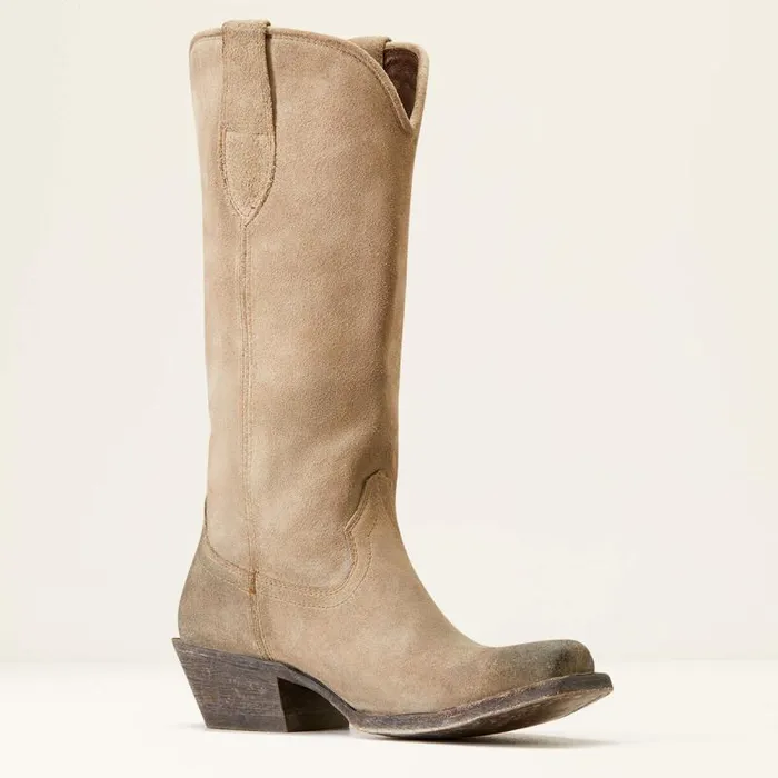 Women Western Boots Ariat Memphis Western Boot Burnt Taupe Suede Women Western Boots Ariat Memphis Western Boot Burnt Taupe Suede