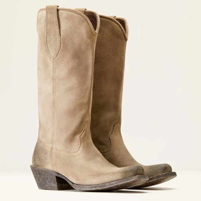 Women Western Boots Ariat Memphis Western Boot Burnt Taupe Suede Women Western Boots Ariat Memphis Western Boot Burnt Taupe Suede
