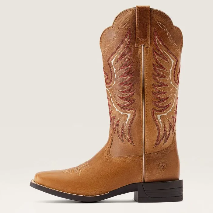 Women Western Boots Ariat Rockdale Western Boot Almond Buff Women Western Boots Ariat Rockdale Western Boot Almond Buff