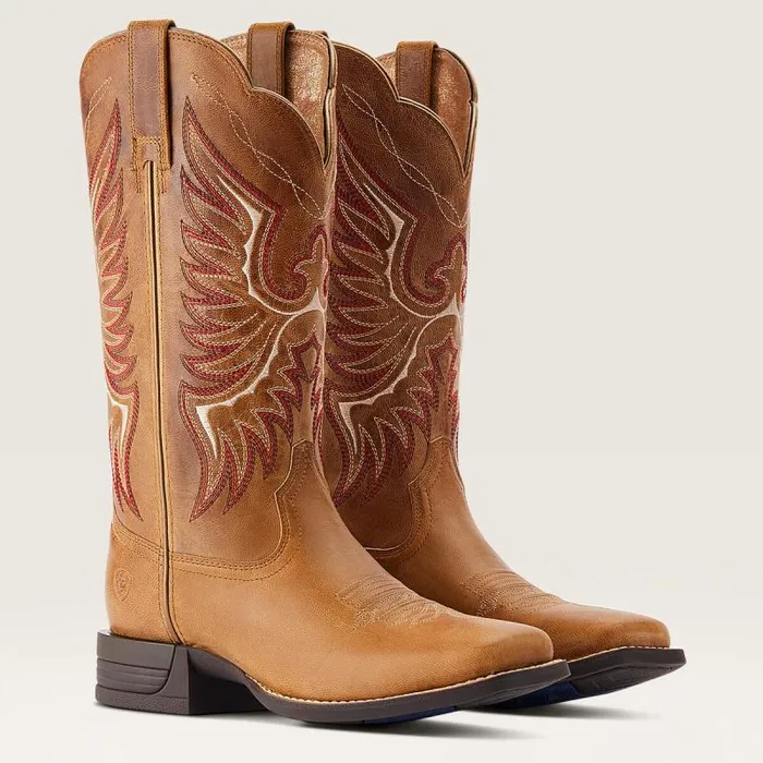 Women Western Boots Ariat Rockdale Western Boot Almond Buff Women Western Boots Ariat Rockdale Western Boot Almond Buff