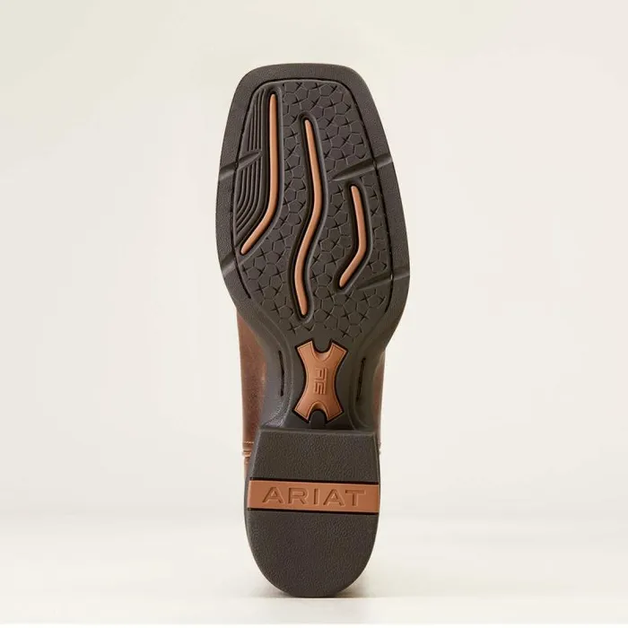 Women Western Boots Ariat Round Up Wide Square Toe Western Boot Arizona Brown