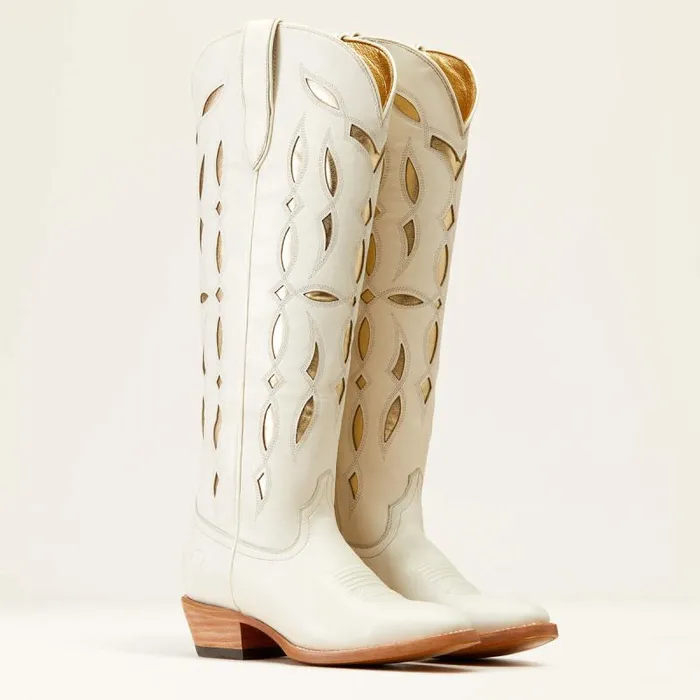 Women Western Boots Ariat Saylor StretchFit Western Boot Blanco Women Western Boots Ariat Saylor StretchFit Western Boot Blanco