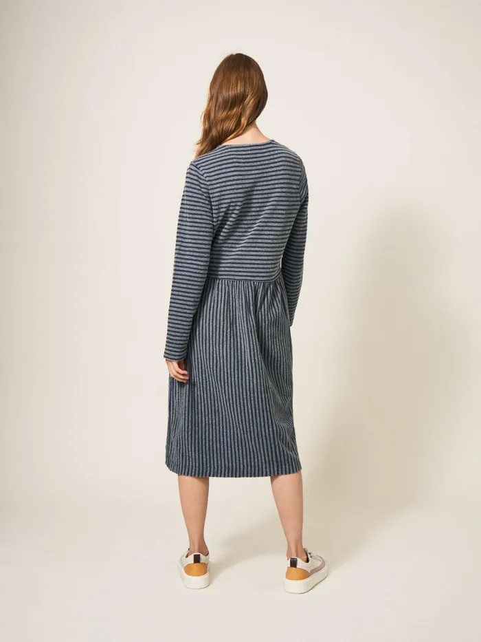 Women White Stuff Dresses Marsia Stripe Jersey Dress Navy Multi Women White Stuff Dresses Marsia Stripe Jersey Dress Navy Multi