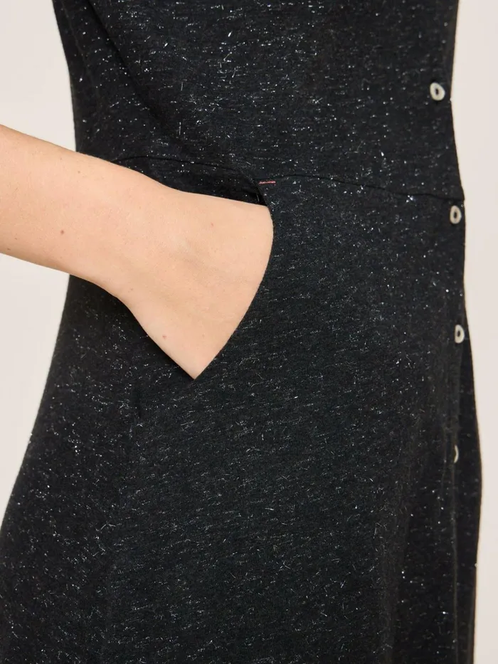Women White Stuff Dresses Rua Sparkle Jersey Shirt Dress Charcoal Grey Women White Stuff Dresses Rua Sparkle Jersey Shirt Dress Charcoal Grey