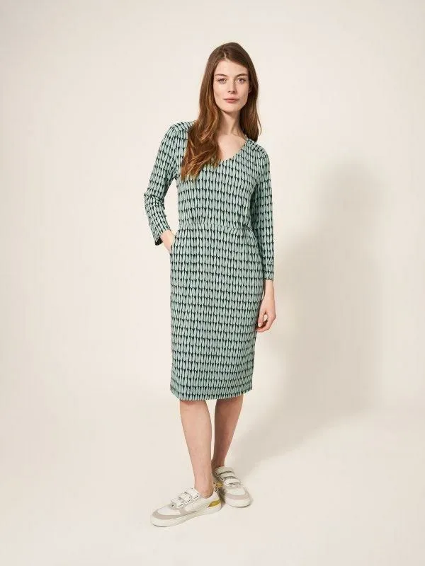 Women White Stuff Dresses Tallie Dress Green Multi Women White Stuff Dresses Tallie Dress Green Multi