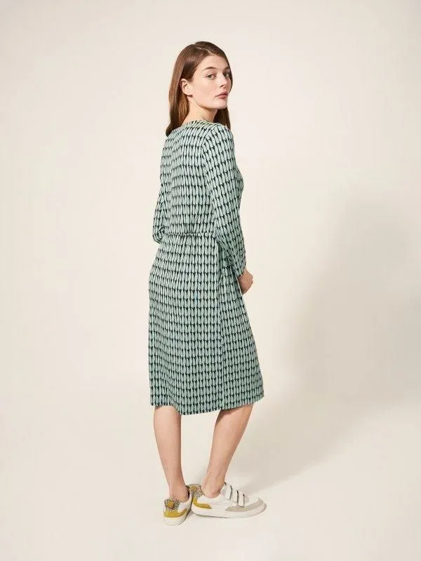 Women White Stuff Dresses Tallie Dress Green Multi Women White Stuff Dresses Tallie Dress Green Multi