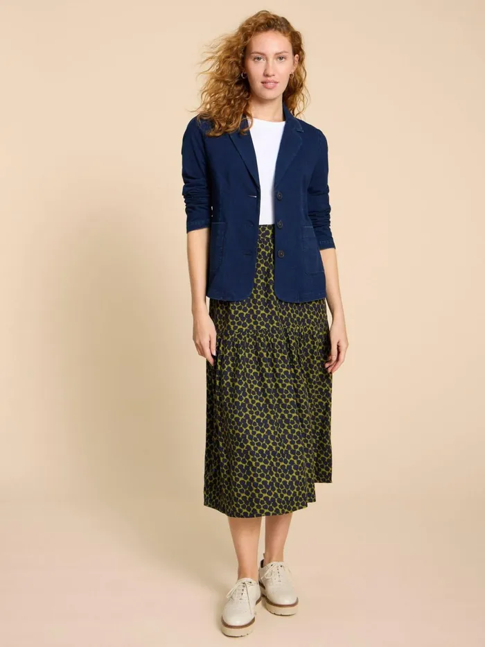 Women White Stuff Jackets And Blazers Olivia Cotton Jersey Blazer Dk Denim Women White Stuff Jackets And Blazers Olivia Cotton Jersey Blazer Dk Denim