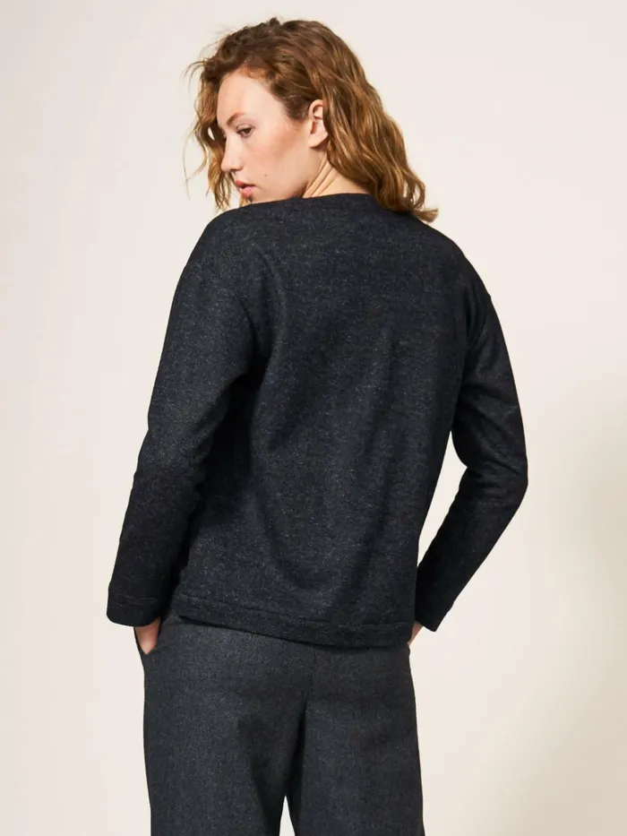 Women White Stuff Partywear Adele Jersey Jacket Grey Multi