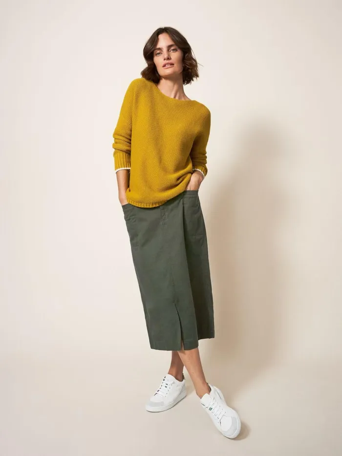 Women White Stuff Skirts Penny Midi Skirt Mid Green Women White Stuff Skirts Penny Midi Skirt Mid Green