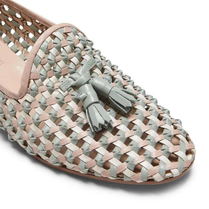 Women Woven Slipper Powder Pink Fratelli Rossetti Slip On