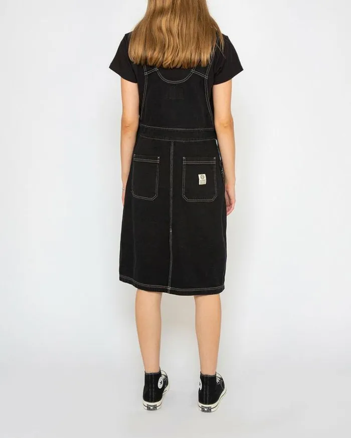 Womens Deus Ex Machina Dresses Overall Dress 8211 Black Black Womens Deus Ex Machina Dresses Overall Dress 8211 Black Black