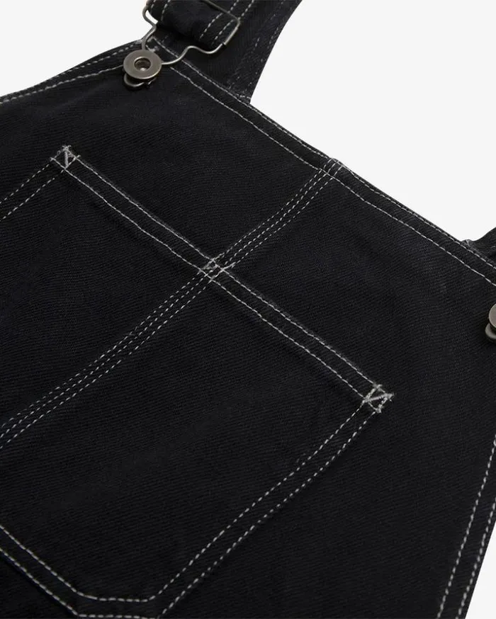 Womens Deus Ex Machina Dresses Overall Dress 8211 Black Black Womens Deus Ex Machina Dresses Overall Dress 8211 Black Black