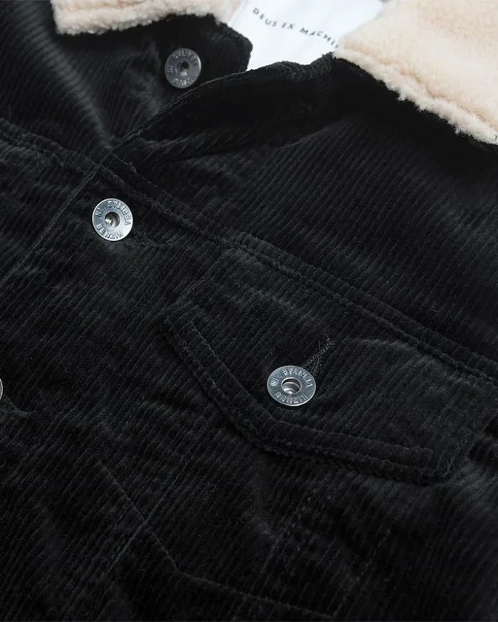 Womens Deus Ex Machina Jackets Cord Trucker 8211 Black Black