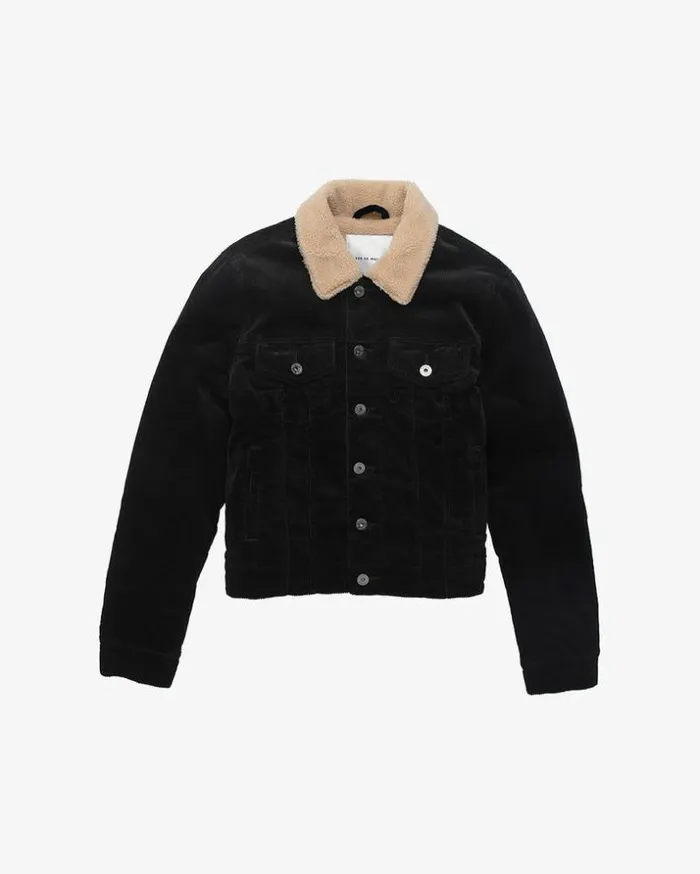 Womens Deus Ex Machina Jackets Cord Trucker 8211 Black Black
