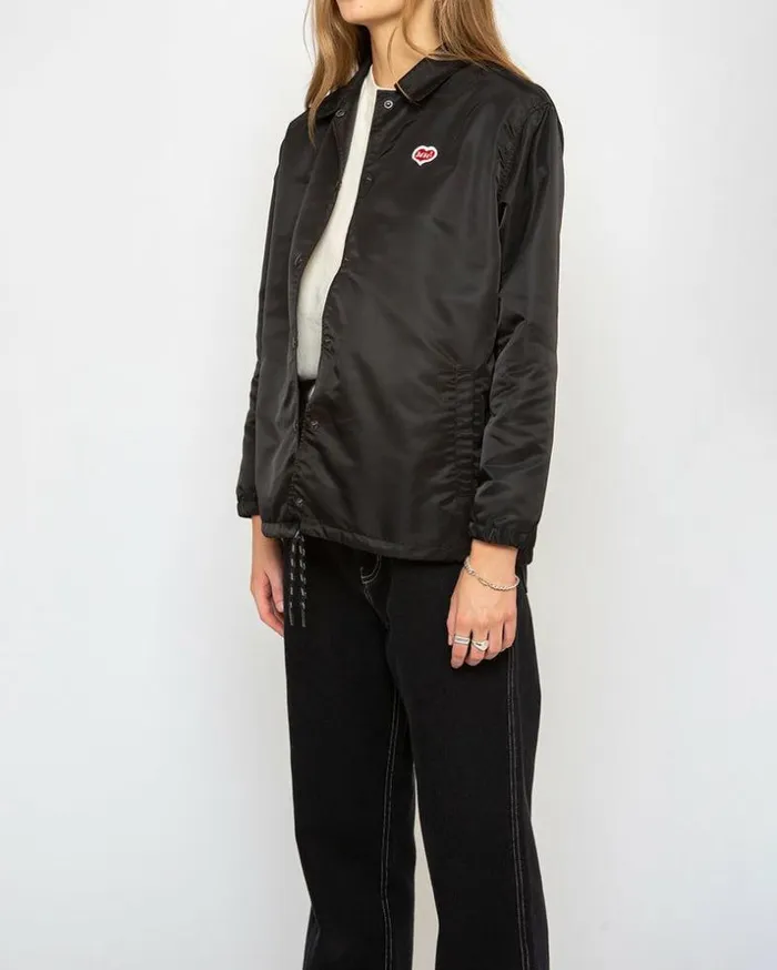 Womens Deus Ex Machina Jackets Dad Coach Jacket 8211 Black Black Womens Deus Ex Machina Jackets Dad Coach Jacket 8211 Black Black