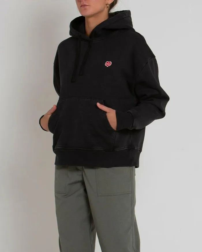 Womens Deus Ex Machina Sweaters True Romance Hoodie 8211 Anthracite Anthracite