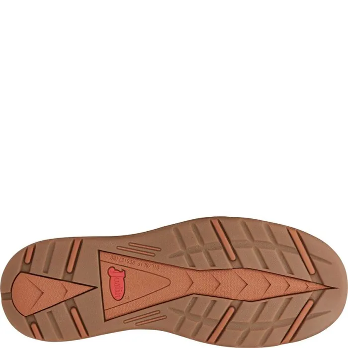 Work Men Justin Boots Rush 6034 LaceUp Waterproof Wedge Brown