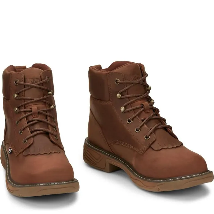 Work Men Justin Boots Rush 6034 Waterproof Lace Up Work Boot Barley 040brown041 Work Men Justin Boots Rush 6034 Waterproof Lace Up Work Boot Barley 040brown041