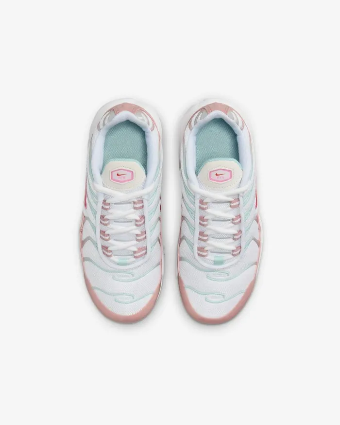 Younger Kids 3 8211 7 Years Kids Nike Air Max Plus Whitered Stardustjade Icesiren Red