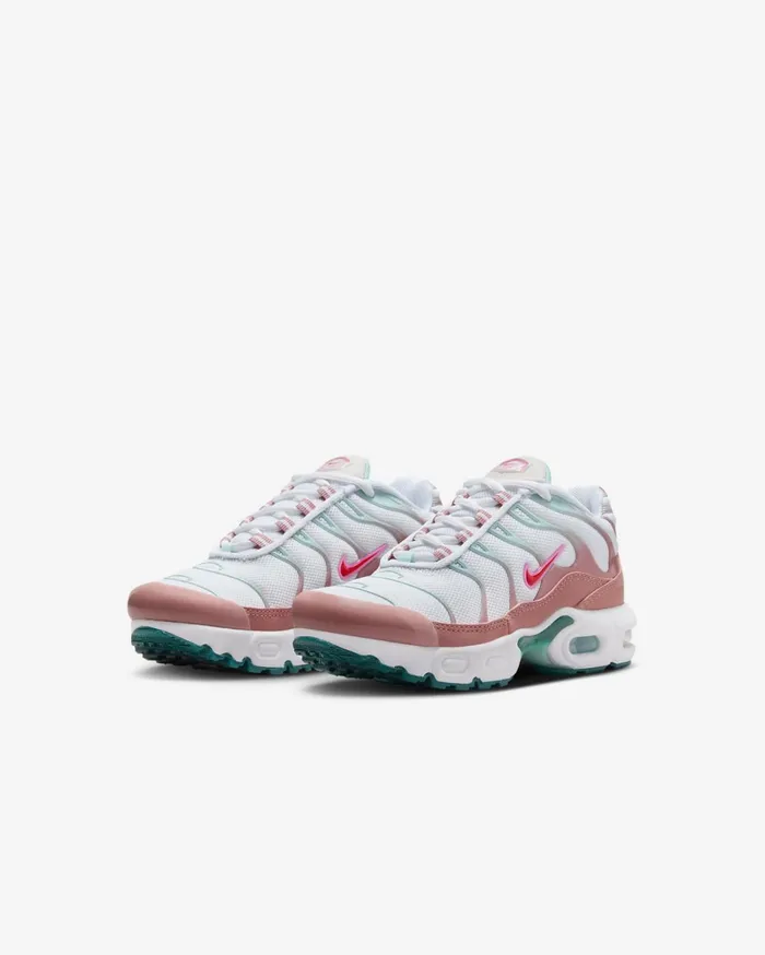 Younger Kids 3 8211 7 Years Kids Nike Air Max Plus Whitered Stardustjade Icesiren Red