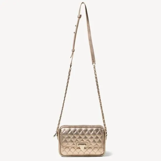 Zip Top Lottie Bag Old Gold Nappa Women Aspinal Of London Shoulder