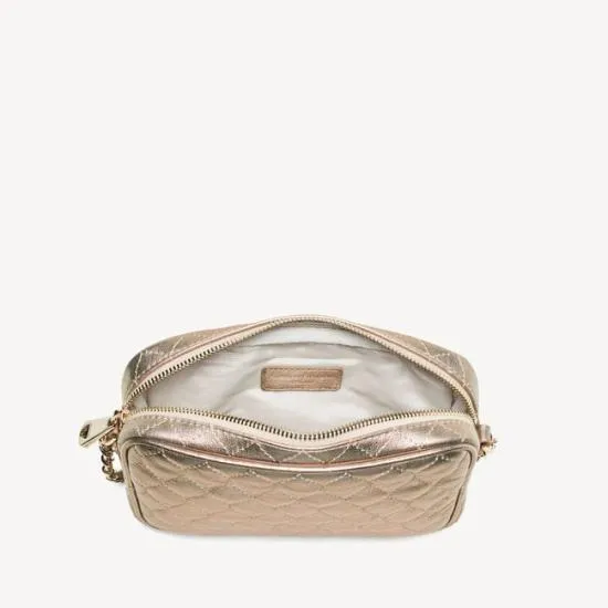 Zip Top Lottie Bag Old Gold Nappa Women Aspinal Of London Shoulder