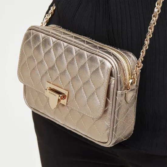 Zip Top Lottie Bag Old Gold Nappa Women Aspinal Of London Shoulder